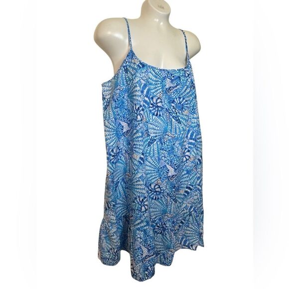 NWT Lilly Pulitzer Jaydan Linen Mini Dress in Amalfi Blue by the Seashore - Picture 3 of 11